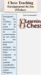 Mobile Screenshot of chess-teaching.com